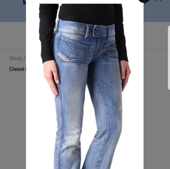 Womens Diesel Hush Denim Jeans 